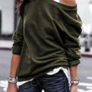 Off Shoulder Sweater